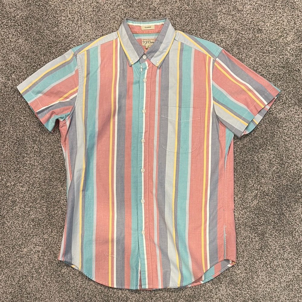 J. Crew Multicolor Striped Men's Shirt